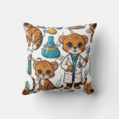 Coussin Impression d'injection Cheetah vétérinaire (Verso)