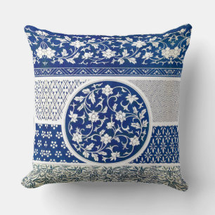 Coussin Impression d'ornement floral classique