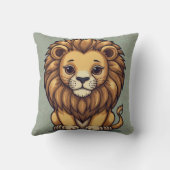 Coussin Impression du groupe de lions (Verso)