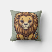 Coussin Impression du groupe de lions (Recto)