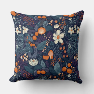 Coussin Impression florale scandinave