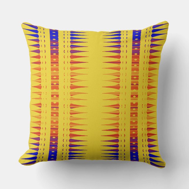 Coussin Impression géométrique afrocentrique • Conception  (Recto)