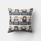 Coussin Impression Hamster Ninja (Verso)
