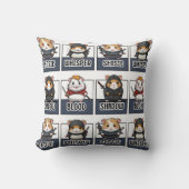 Coussin Impression Hamster Ninja (Recto)