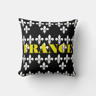 Coussin Impression héraldique médiévale de France Art mono