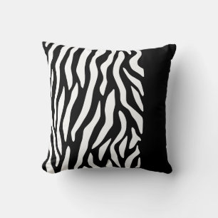 Coussin Impression moderne en noir et blanc