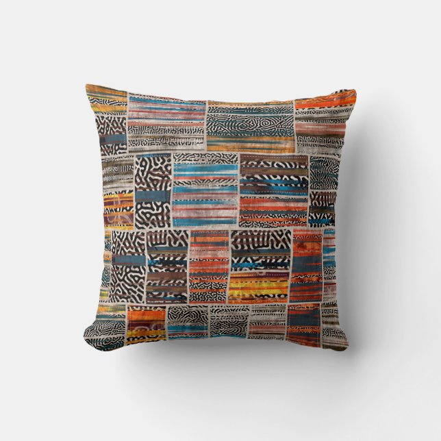 Coussin Impression motif de la surface composée de collage (Recto)