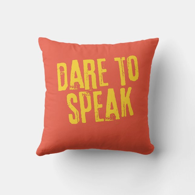 Coussin Impression Motivationnelle Libérez votre voix (Verso)