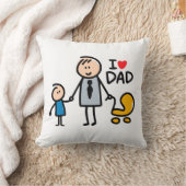 Coussin Impression Papa d'amour (Couverture)