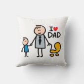 Coussin Impression Papa d'amour (Verso)