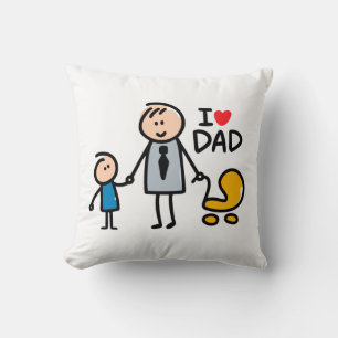 Coussin Impression Papa d'amour