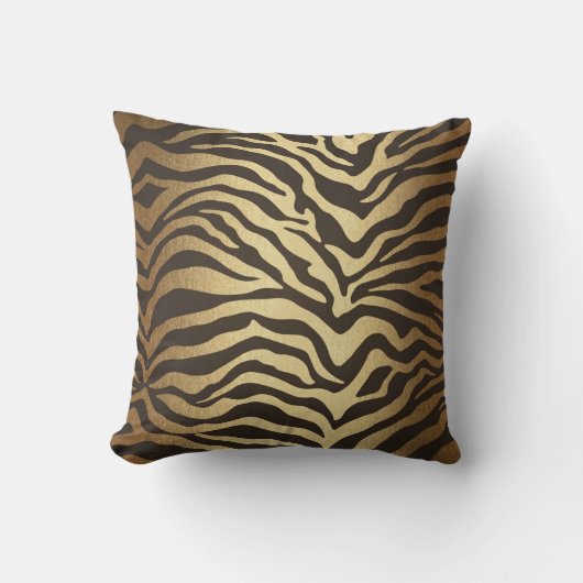 Coussin Impression Peau D'Animal Imprimé Zèbre Moderne Gla (Recto)