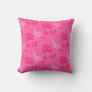 Coussin Impression rose foncé et clair
