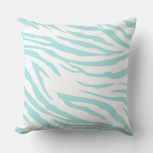 Coussin Impression Sky Blue Zebra
