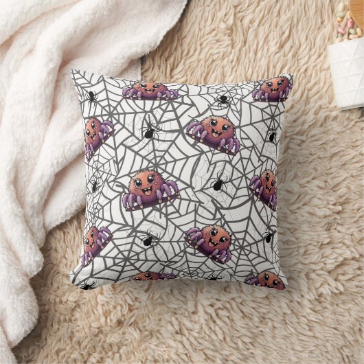 Coussin Impression Spider Purple (Couverture)