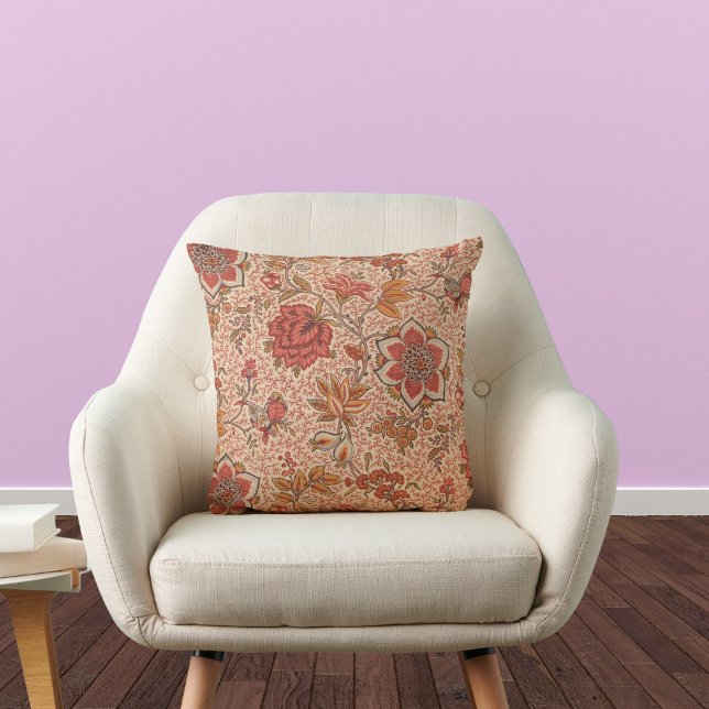 Coussin Impression végétale vintage de la vigne (Créateur téléchargé)