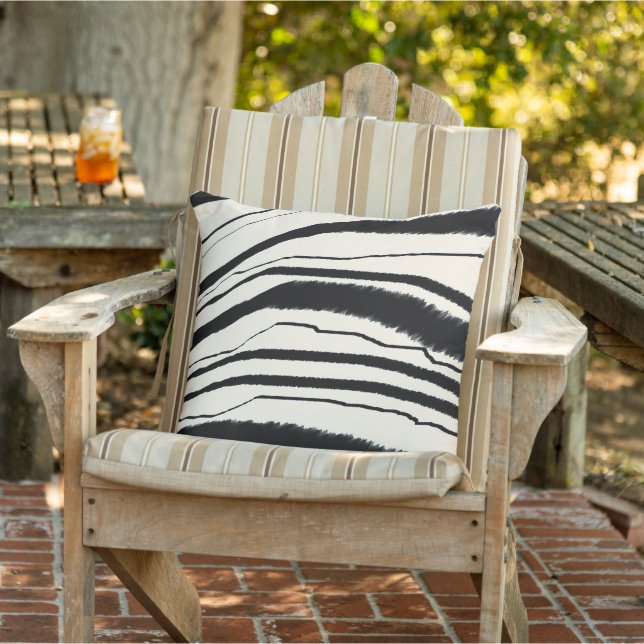 Coussin Impression Zebra (Chaise)
