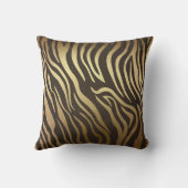 Coussin Impression Zèbre Impression Peau d'Animal Moderne (Verso)