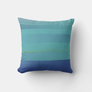 Coussin Impressions en Turquoise et bleu