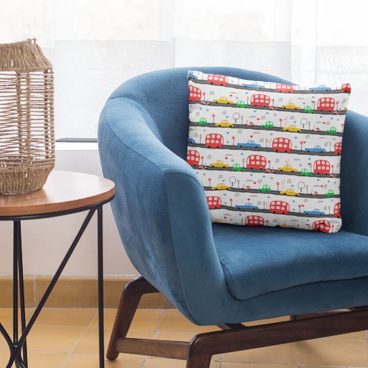 Coussin Impressions photographiques pour enfants de transp