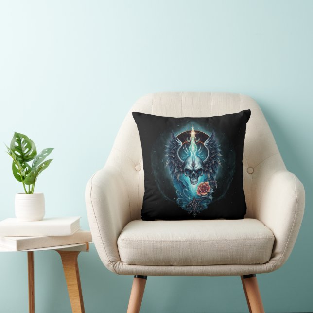 Coussin Impressive, realistic skull,  (Chaise)