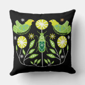 Coussin Imprimantes d'art populaire scandinave | Décor nor (Verso)