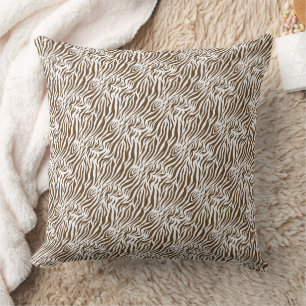 Coussin Imprimé animalier rayures de tigre motif sans cout