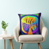 Coussin Imprimé arc-en-ciel La vie arrive (Chaise)