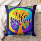 Coussin Imprimé arc-en-ciel La vie arrive (Couverture)