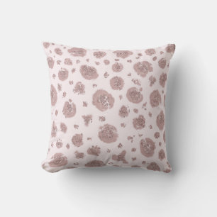 Coussin Imprimé chic léopard guépard rose gêné