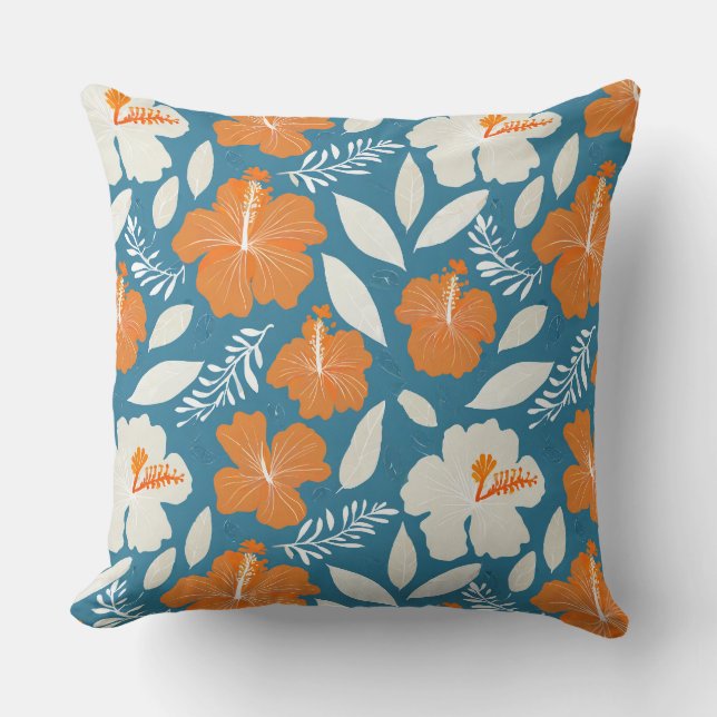 Coussin Imprimé hawaïen (Recto)