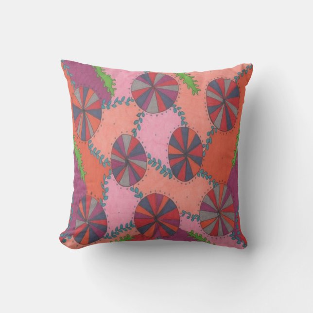 Coussin Imprimé Jardin d'été (Recto)