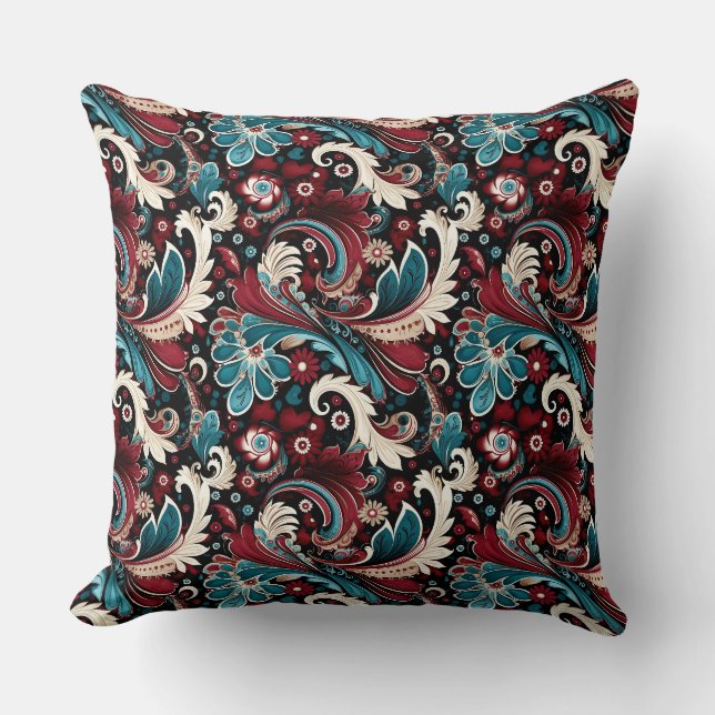 Coussin Imprimé Paisley (Recto)