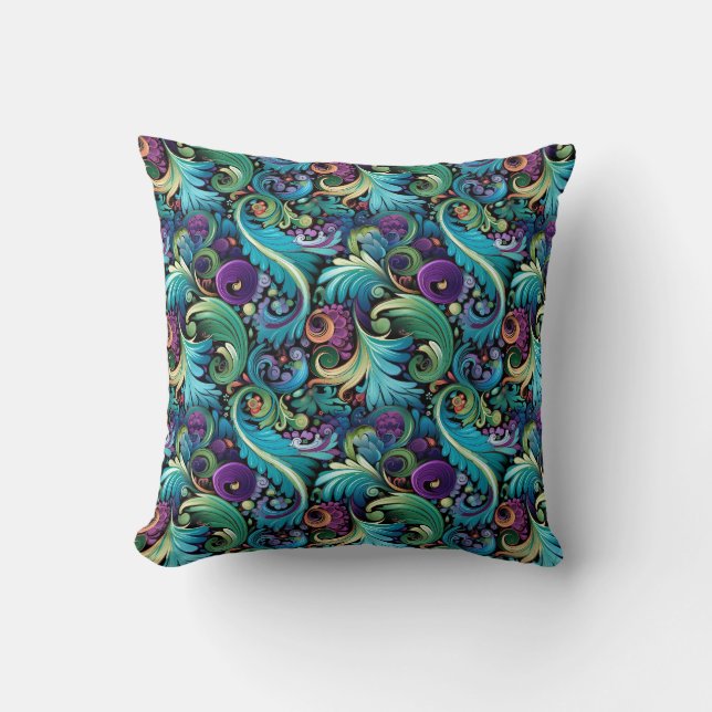 Coussin Imprimé Paisley (Recto)