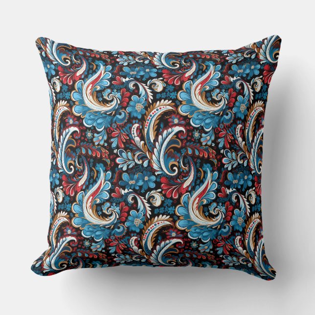 Coussin Imprimé Paisley (Recto)