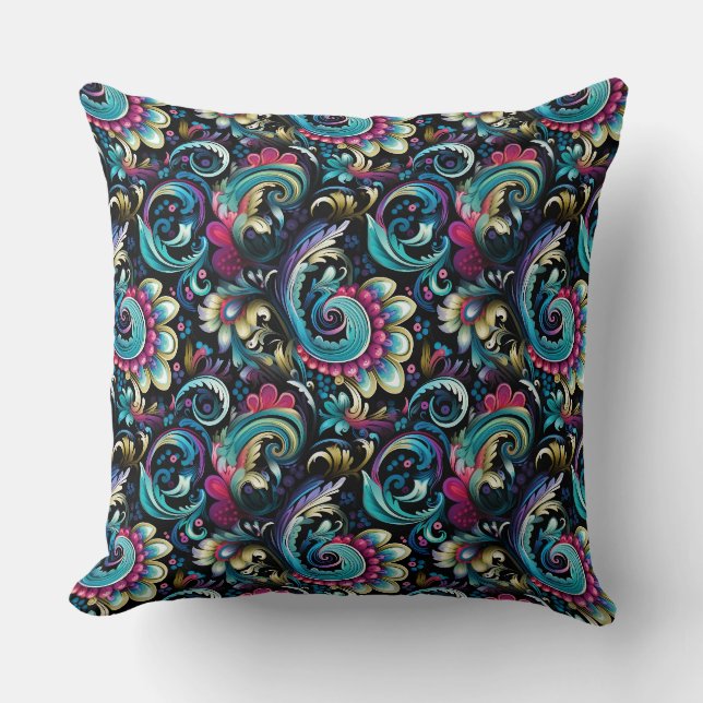 Coussin Imprimé Paisley (Recto)