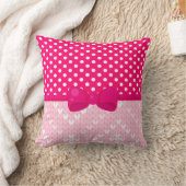 Coussin Imprimé tricoté et pois (Couverture)