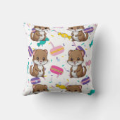 Coussin Imprimer les bonbons de ferret (Verso)