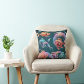 Coussin Imprimer les bulles de poisson à rayons X (Chaise)