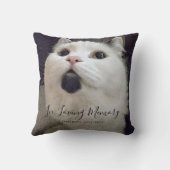 Coussin In Love Memory Cat Photo personnalisée (Verso)