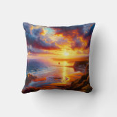 Coussin Incendie sur la côte (Verso)