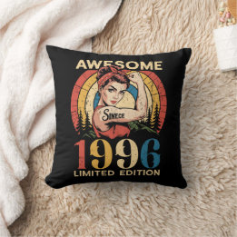 Coussin Incroyable depuis 1996 Rétro 30e anniversaire femm