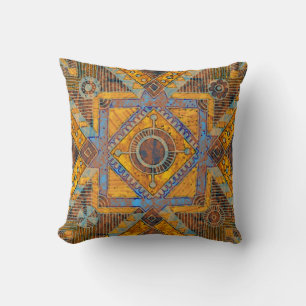 Coussin Indian Floral Paisley : Médaillon ethnique.