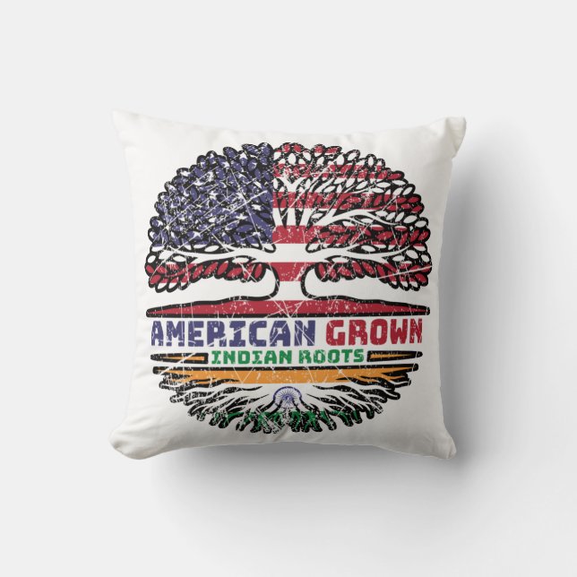 Coussin Indian India US American États-Unis Tree (Recto)