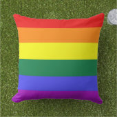 Coussin Indicateur de la fierté arc-en-ciel (Herbe)