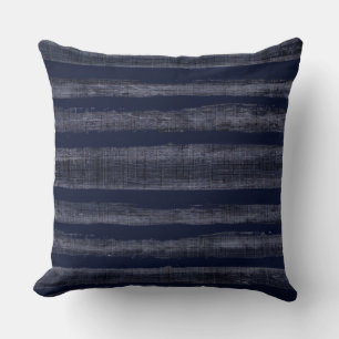 Coussin Indigo Blue Stripes Nautique