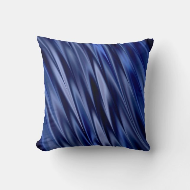 Coussin Indigo et rayures bleues violettes de style de (Recto)