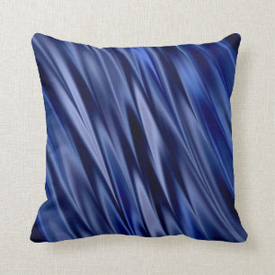 Coussin Indigo et rayures bleues violettes de style de