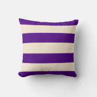 Indigo Purple et Antique White Stripes