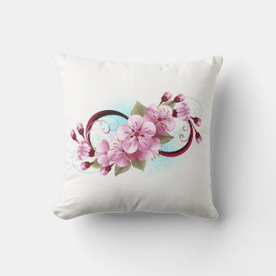 Coussin Infinité avec les fleurs Sakura